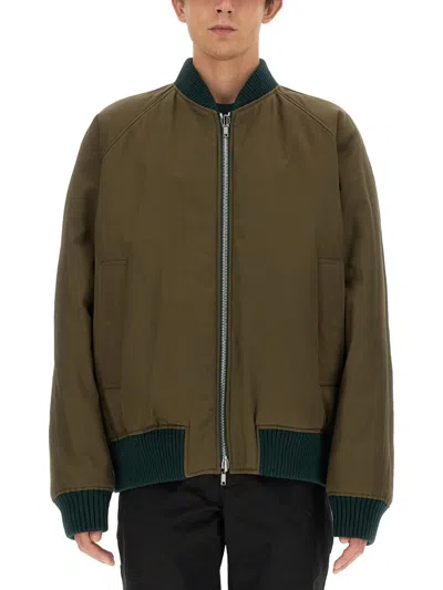 Burberry Reversible Bomber Jacket In Brown