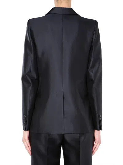 Givenchy Double-breasted Mini Jacket In Blue
