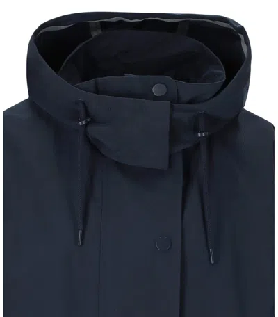 Mm Max Mara Labbro Blue Parka In Blue
