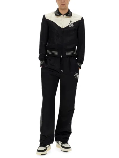Amiri Jacket With Embroidery In Black