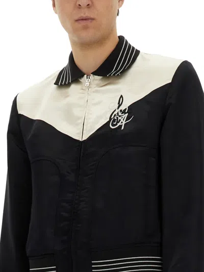 Amiri Jacket With Embroidery In Black