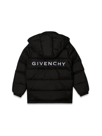 Givenchy Long Down Jacket With Hood In Black