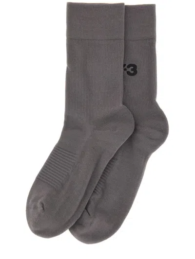 Y-3 Classic Crew Socks For Men In Gray