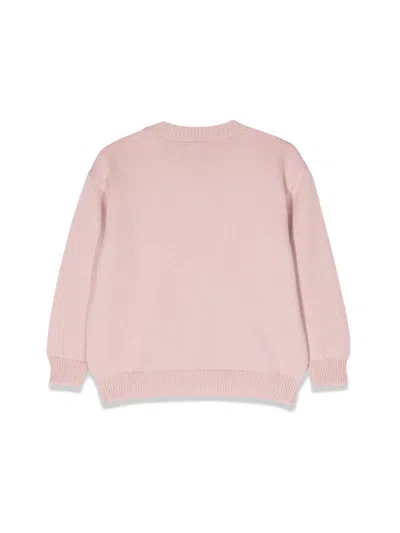 Fendi Sweater In Wool In Pink