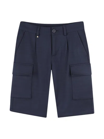 Hugo Boss Boss Bermuda In Blue