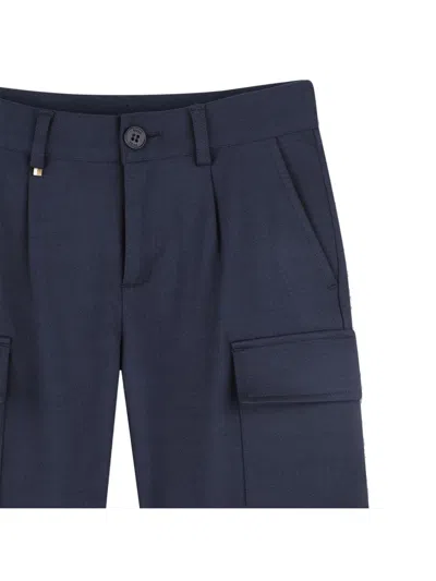 Hugo Boss Boss Bermuda In Blue