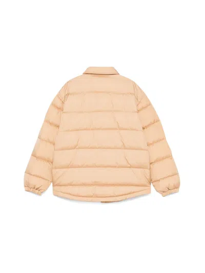 Fendi Down Jacket New Nylon In Neutral
