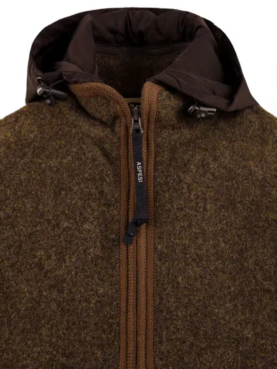Aspesi Coats Brown In Brown