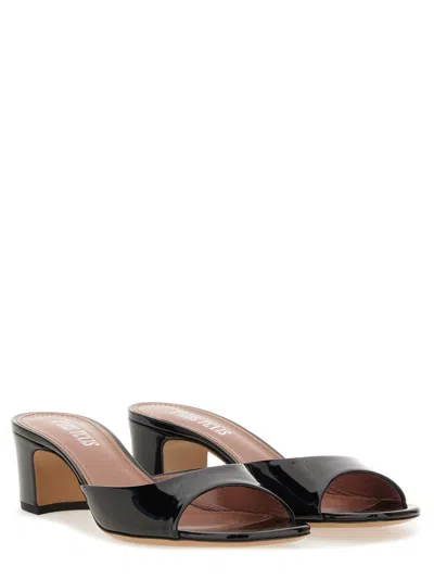 Paris Texas Woman Sandals Black Size 8 Leather In Black
