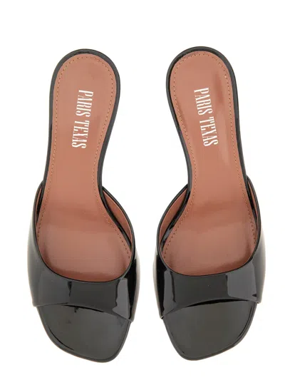 Paris Texas Woman Sandals Black Size 8 Leather In Black