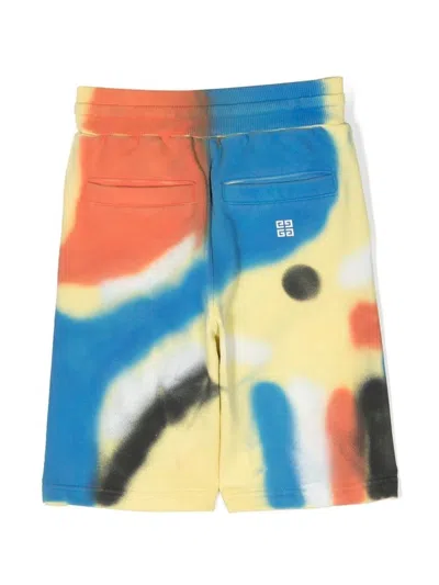 Givenchy Multicolor Bermuda Shorts Side Logo In Multi