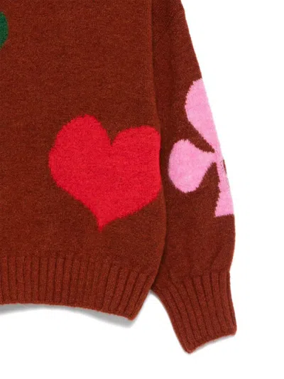Bobo Choses Sweater "figures" In Bordeaux