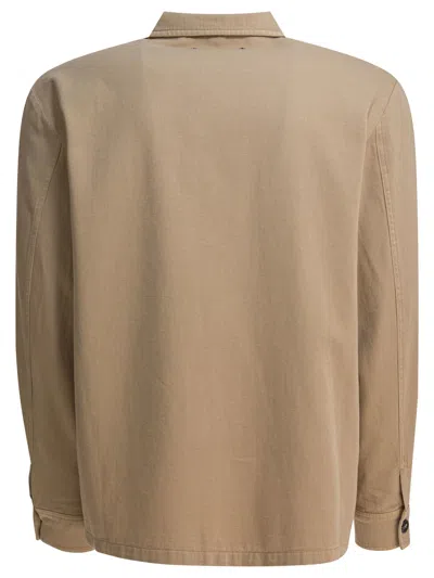 Altum Beige Cotton Jacket In Brown