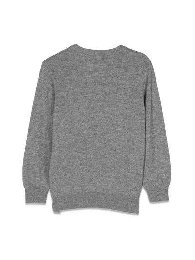 Givenchy Logo Crew Neck Pullover In Gray