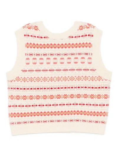 Bonpoint Mini Wool Pullover For Girls In Multi