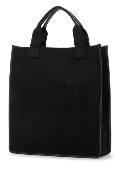 Maison Margiela Rectangular Shopping Bag Top Handles In Black