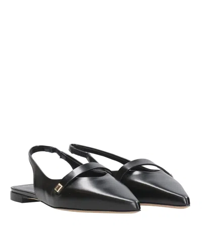 Max Mara Flat Shoes Black In Black