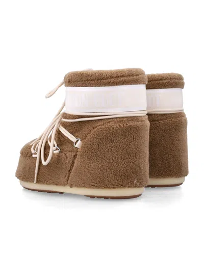 Moon Boot Icon Low Shearling-lined Mini Boots In Multi