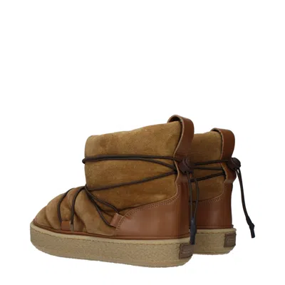 Isabel Marant Suede With Drawstring Closure Ankle Boot In Brown