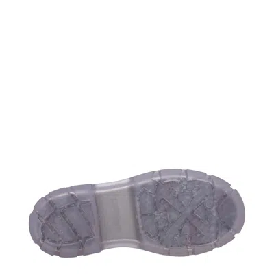 Off-white Off White Reboot Ankle Boots Arrow Women Transparent Pvc In Gray