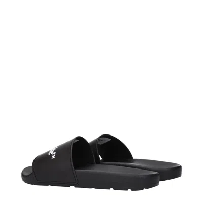 Off-white Off White Men's Clogs And Mules Rubber Black In Multi
