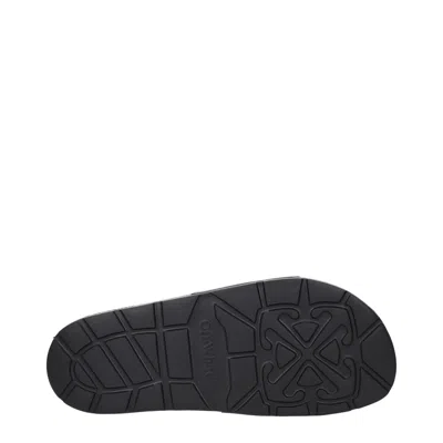 Off-white Off White Men's Clogs And Mules Rubber Black In Multi