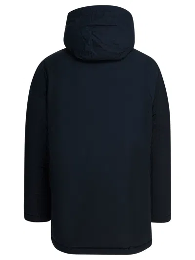 Mammut Blue Cotton Polyamide Down Feather Jacket In Blue