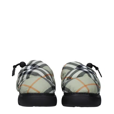 Burberry Men Check Nylon-blend Pillow Mule In Multi