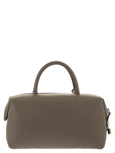 Max Mara Maxmara Holdallm Medium Satchel In Natural Leather In Pattern