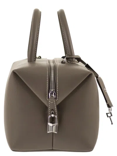 Max Mara Maxmara Holdallm Medium Satchel In Natural Leather In Pattern