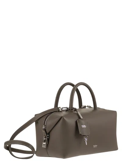 Max Mara Maxmara Holdallm Medium Satchel In Natural Leather In Pattern