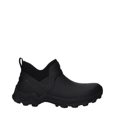 Givenchy Black Ankle Boots With 4g Motif In Rubber And Fabric In Black
