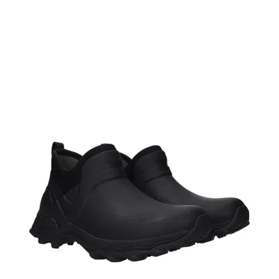 Givenchy Black Ankle Boots With 4g Motif In Rubber And Fabric In Black