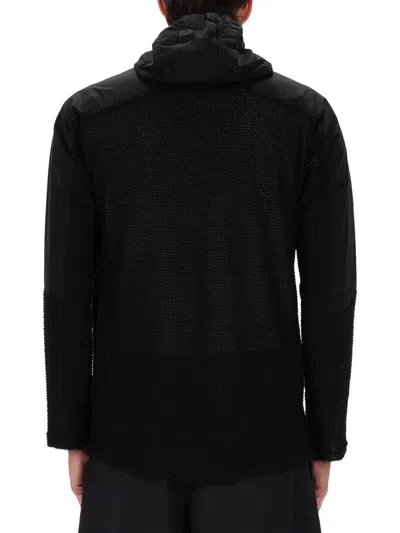 And Wander Alpha Direct Hooded Jacket Elastic Cuffs In Black