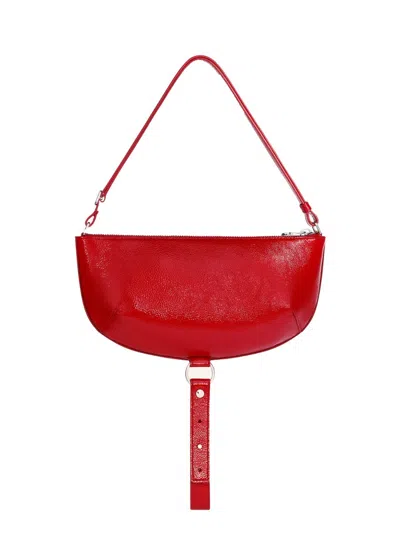 Courrèges Neutrals Holy Eclipse Crescent Bag In Red
