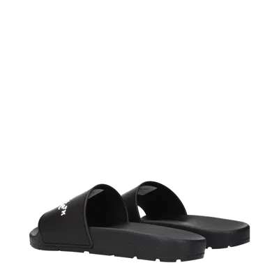 Off-white Off White Men's Clogs And Mules Rubber Black In Multi