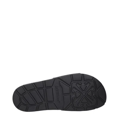 Off-white Off White Men's Clogs And Mules Rubber Black In Multi