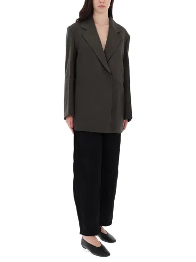 Studio Nicholson Araz Structured Oversized Jacket In Brown