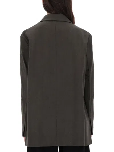 Studio Nicholson Araz Structured Oversized Jacket In Brown