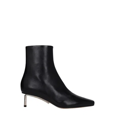 Off-white Off White Allen Boots Women Leather Black In Black
