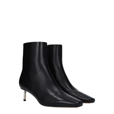 Off-white Off White Allen Boots Women Leather Black In Black