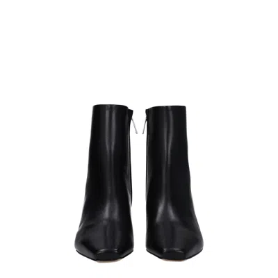 Off-white Off White Allen Boots Women Leather Black In Black