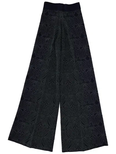 Circus Hotel Pants With Pattern In Black