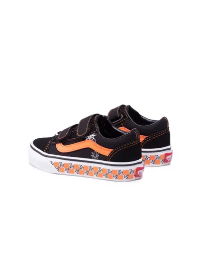 Vans Sneaker "old Skool (glow Checkerboard Web)" In Black