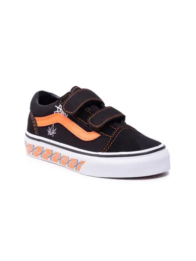 Vans Sneaker "old Skool (glow Checkerboard Web)" In Black