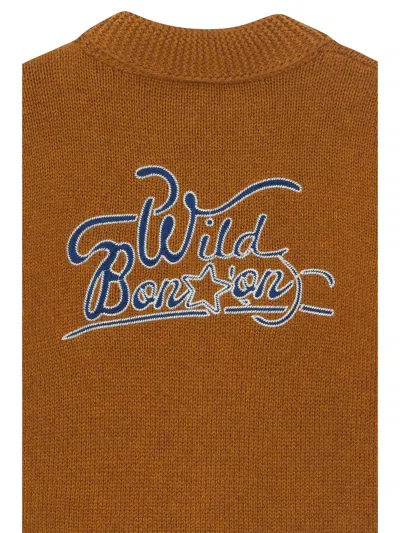 Bonton Mini Macho Sweater For Girls In Brown