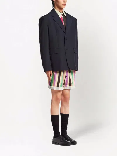 Prada Wool Blazer In Black