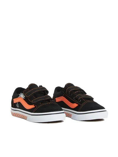 Vans Sneaker "old Skool (glow Checkerboard Web)" In Black