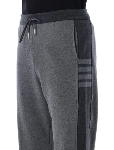 Thom Browne Grey Engineered 4-bar Sweatpants In Gray