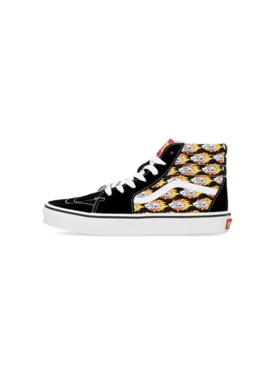 Vans "flame Logo Repeat" Sneaker In Black